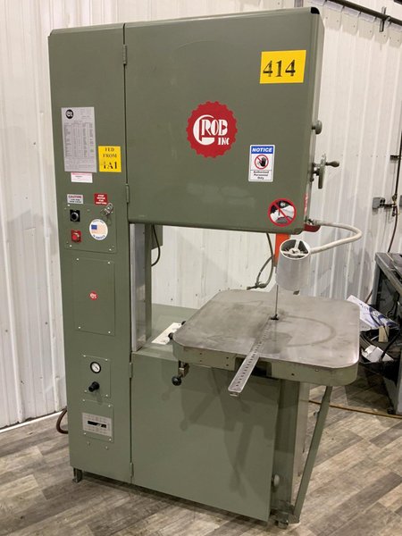 24" GROB MODEL 4V-24 VERTICAL BAND SAW: STOCK #81506