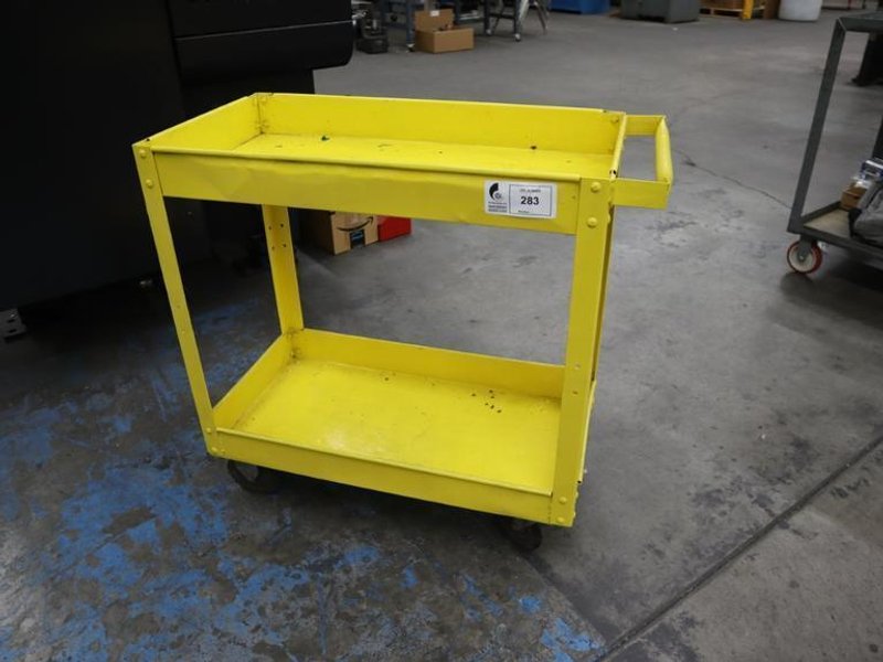 Metal Shop Cart with Lower Shelf- Auction Item