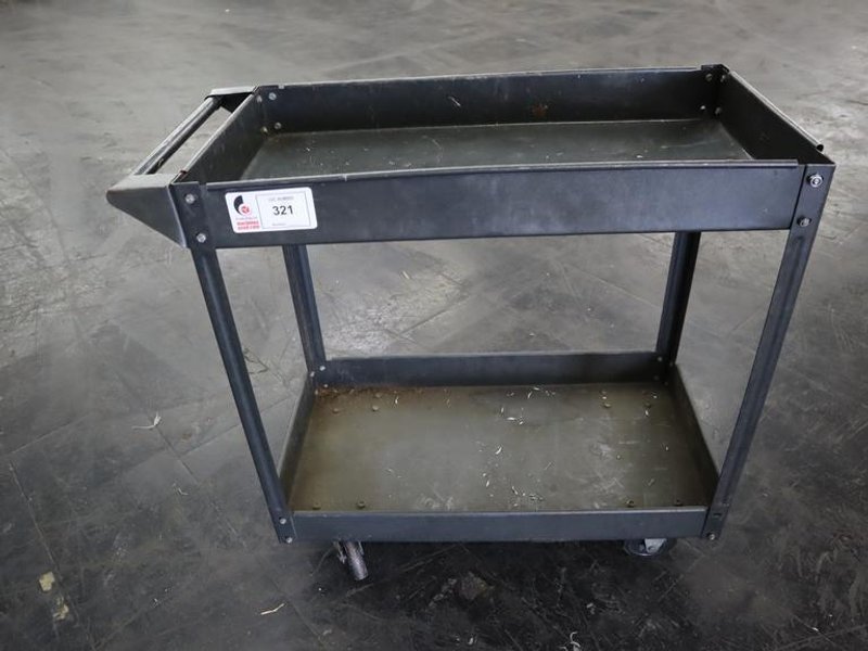 Metal Rolling Shop Cart- Auction Item