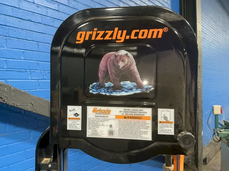 GRIZZLY 14” X 11” 30TH ANNIVERSARY EDITION 14" DELUXE BANDSAW   -  G0555LANV