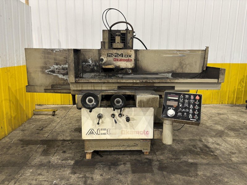 12&quot; X 24&quot; OKAMOTO MODEL #12-24 DX 3 AXIS HYDRAULIC SURFACE GRINDER: YOBRO #23846