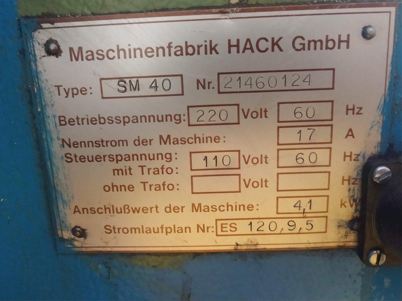 HACK SPRING MODEL #SM40 COILER: STOCK 14952