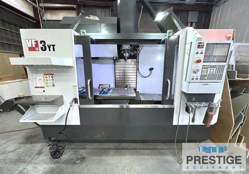HAAS VF-3YT/40 4-Axis CNC Vertical Machining Center With HRT210 Rotary Indexer