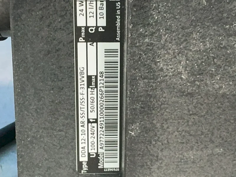GRUNDFOS 150 PSI SMART DIGITAL DOSING PUMP   -  DDA12-10AR-SS/T/SS-F-31VVBG