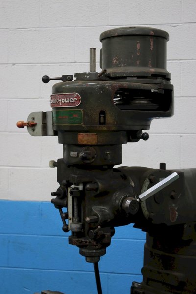 1-1/2 HP ROUND TOWER RAM TYPE VERTICAL MILL: STOCK #76541