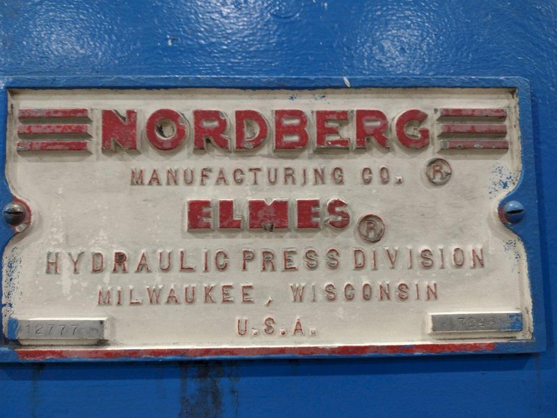 NORDBERG ELMES 4-POST HYDRAULIC PRESS: STOCK #21068
