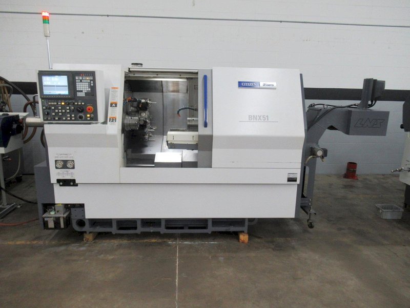 Miyano BNX-51MSY CNC Turning Center with Live Milling, Y-Axis, Sub Spindle, Bar Feed, Chip Conveyor (2017)