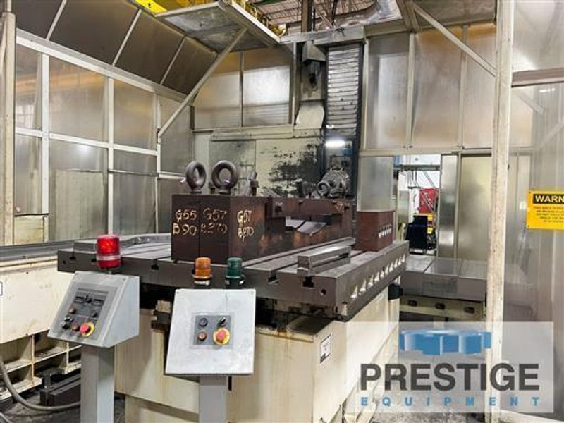 Giddings &amp; Lewis MC-60 6&quot; CNC Table Type Horizontal Boring Mill w/ Pallet Shuttle