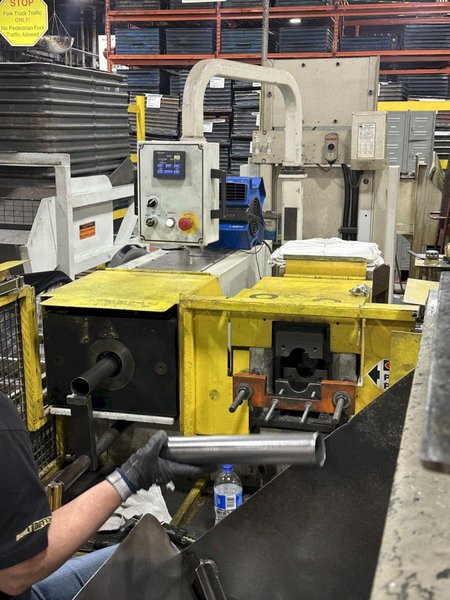 3" DUAL HEAD ADDISON MCKEE MODEL # FM-70 ID/OD+RF DIGIPRO TUBE END FORMER: YOBRO #24693