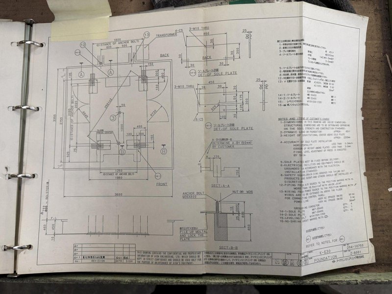 630 TON AIDA MODEL #K-630 KNUCKLE JOINT PRESS, 25-40 SPM, NEW 1991: YOBRO #25820