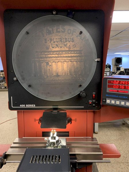 16&quot; STARRETT Model HB400 Horizontal Bench Top Optical Comparator, S/N 51293.