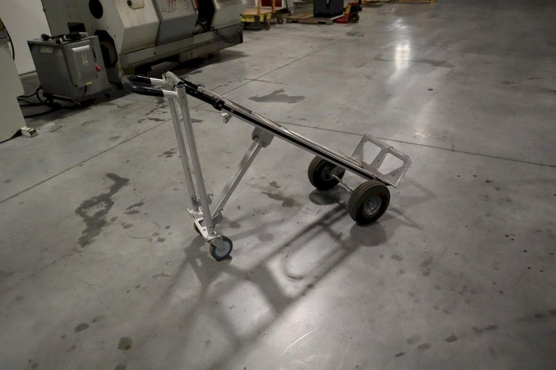 Strongway 2 Wheel Dolly, Vertical/Angled Convertible with Pneumatic Tires- Auction Item
