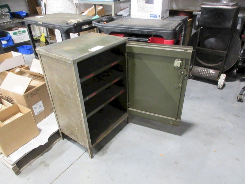 Steel Locking Storage Cabinet with 3 Shelves- Auction Item