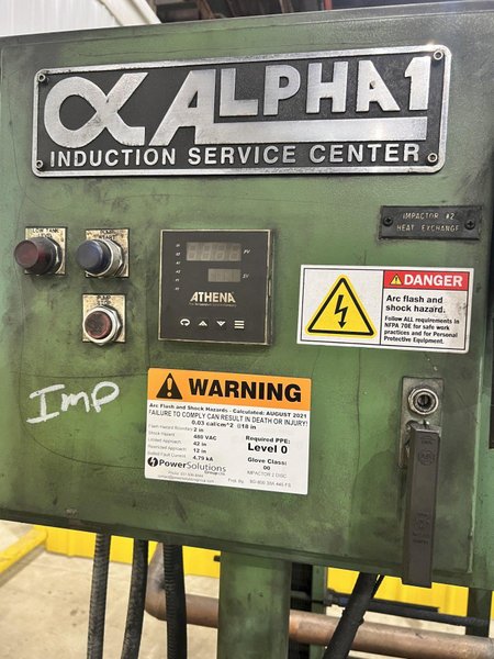 550 kW ALPHA-1 INDUCTION HEAT POWER SOURCE, COIL MODULE STATION &amp; CONTROLS: STOCK #19947