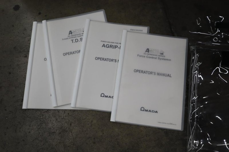 Amada HG 1303 CNC Hydraulic Press Brake, 143 Ton x 112.4", Down-Acting, AMNC 3i Control, 6-Axis BG, Curtains