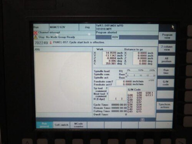 Matsuura MAM72-63V PC6 5 Axis CNC Vertical Mill