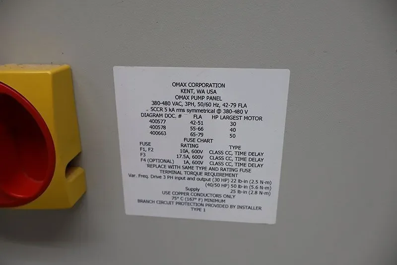 2020 OMAX 2652 | Waterjet Cutters