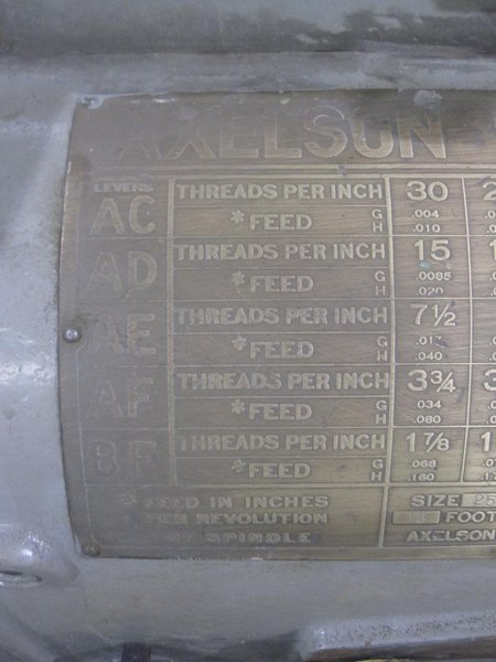 28&quot; X 144&quot; AXELSON ENGINE LATHE: STOCK #57768