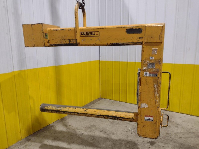 4 TON CALDWELL MODEL#81P-4-50 C HOOK ROLL LIFTER: STOCK #22715