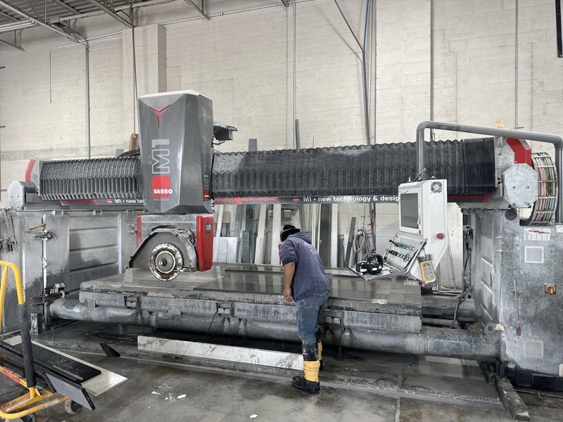 156″ X 78″ Sasso M1 5-Axis CNC Stone Saw and Milling Machine, 2022 – 25 HP Motor