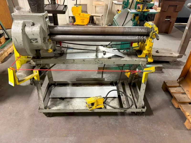 37" PECK, STOW &amp; WILCOX MODEL #416E MOTORIZED PLATE BENDING ROLL: YOBRO #25702