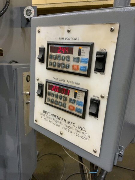 240 TON X 10' BETENBENDER HYDRAULIC PRESS BRAKE: STOCK #80836