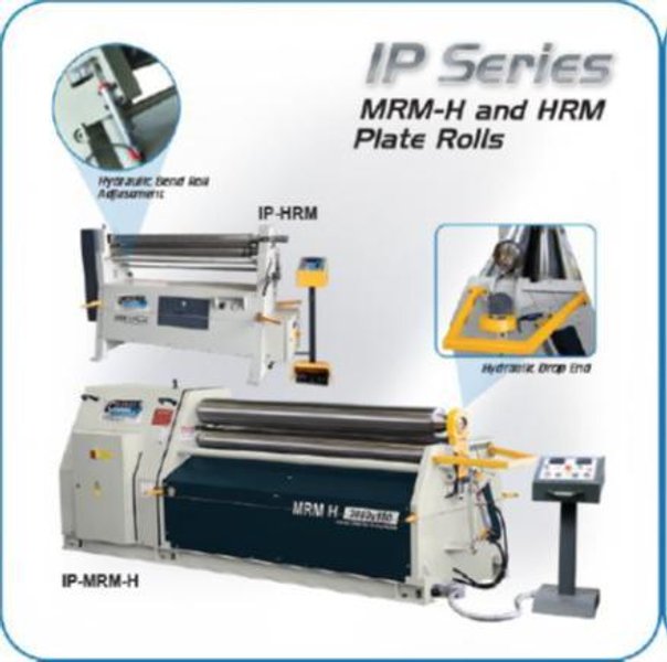 3.54" Diameter x 60" Bending Length SAHINLER - Carell Powered Initial Pinch Plate Bending Roll Model HRM 1550 x 90