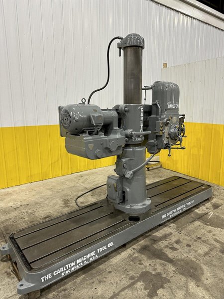 3&#039; X 9&quot; CARLTON MODEL #1A RADIAL ARM DRILL WITH DUAL BASE: STOCK #22001