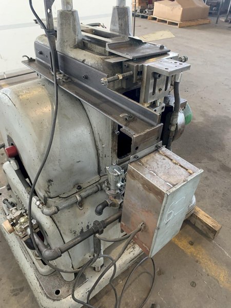 12 TON TISHKEN CUT OFF PRESS. STOCK  # 0257624