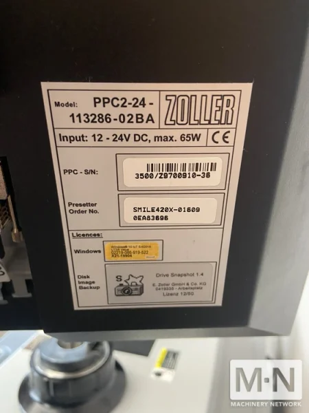 Zoller Smile 420 Tool Presetting Machine [2019]