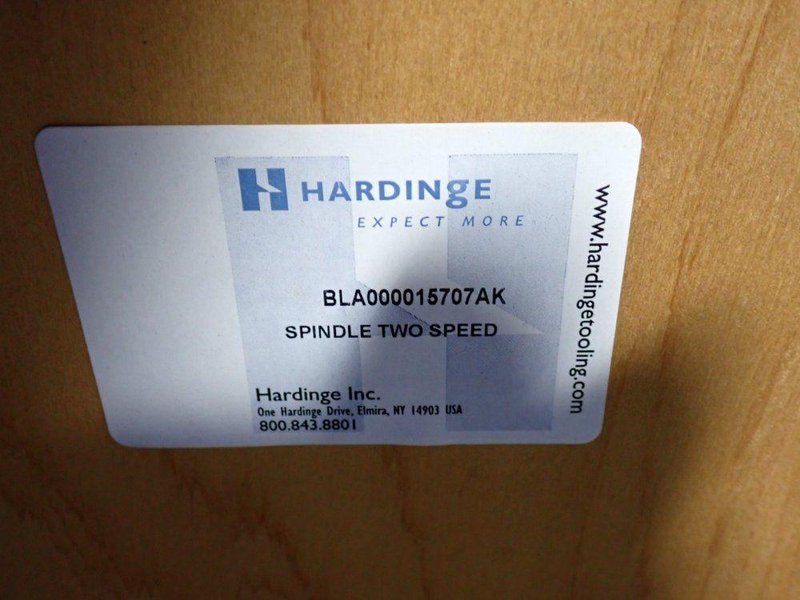 HARDINGE TWO SPEED SPINDLE  -  BLA000015707AK