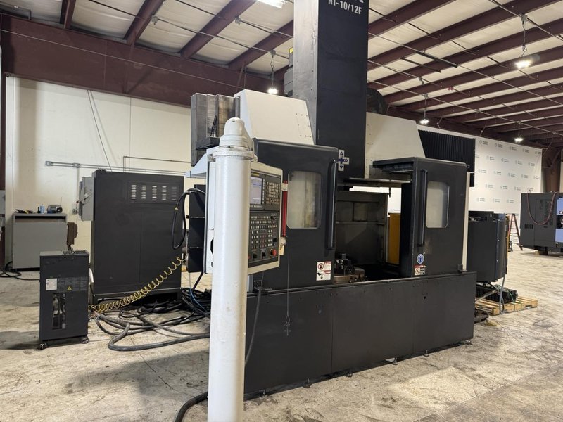 HNK NT-10/12F CNC Vertical Turret Lathe, 2019 – 39.4″ Table, 49.2″ Swing, Fanuc Control, 12 ATC