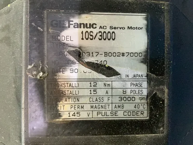 GE FANUC AC SERVO MOTOR   -  A06B-0317-B002#7000