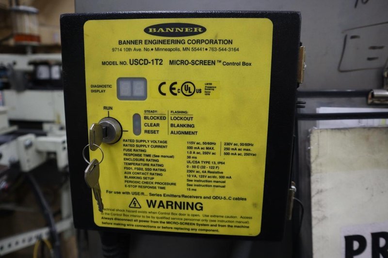 Bliss #29 150 Ton OBI Back Geared Punch Press, Single Crank,  Air Clutch and Brake, Rowe 24" Press Feed