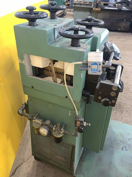 4.7&quot; X .040&quot; BRUDERER MODEL #12120B 19 ROLL PRECISION LEVELER &amp; DOUBLE END UNCOILER: STOCK 13024