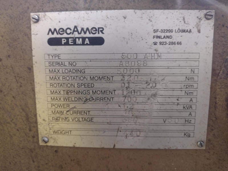 ESAB ADJUSTABLE TILT WELDING POSITIONER: YOBRO #25780