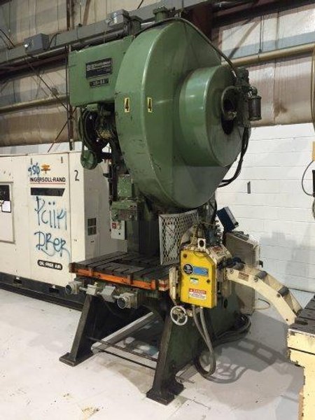 80 Ton SB Johnson, 80-FW-AC,  Used Mechanical Metal Stamping OBI / Gap Frame Press For Sale