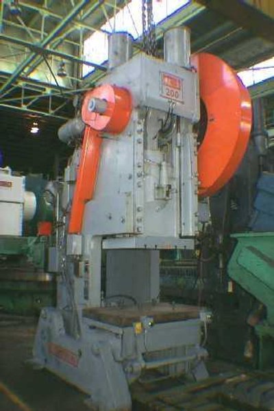 200 TON CLEARING 200 TON OPEN BACK INCLINABLE SINGLE CRANK PRESS