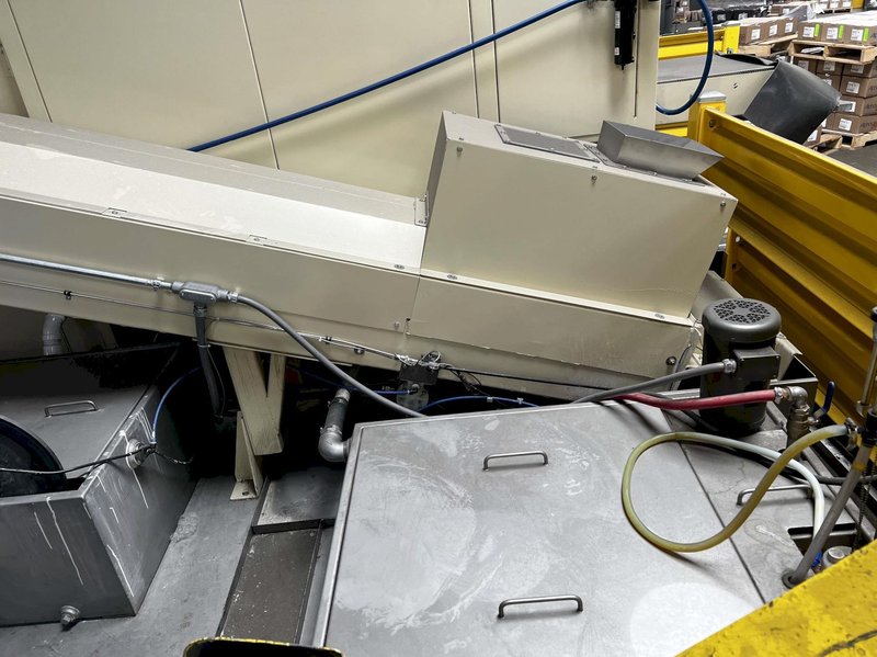 USED ALMCO MODEL V-14120 CONTINUOUS THRU-FEED VIBRATORY FINISHING SYSTEM, Stock# 11131, Year: 2022