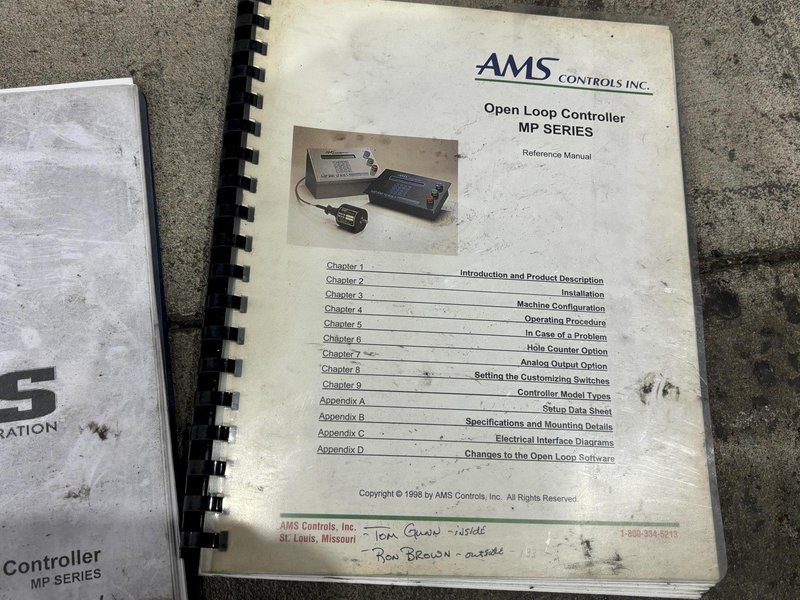 AMS &amp; EXCEL MODEL #MPC0N30 ELECTRICAL CONTROLS, USED FOR TUBE MILL: STOCK #21147