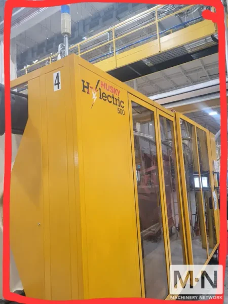 550 TON 39.3 OZ HUSKY MODEL H500RS80/65 INJECTION MOLDING MACHINE MFG 2011 (2) available