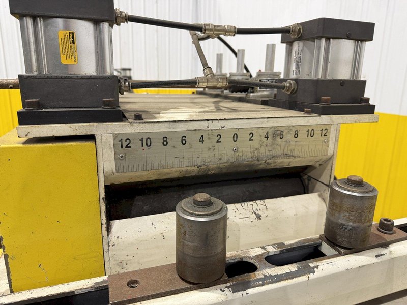 12" WIDE x .156" CHS MODEL #PTS-300-7-12 7 ROLL COIL STRAIGHTENER - PULL THROUGH: YOBRO #24164