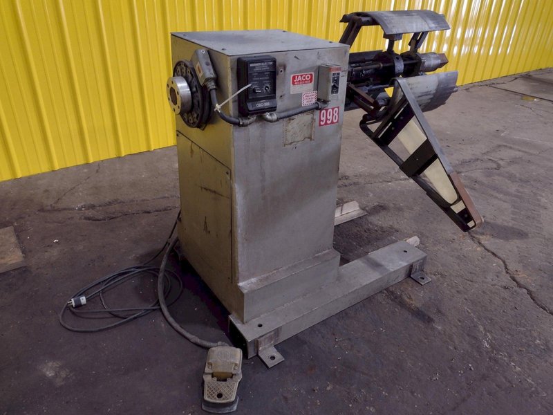 2000 LB 1 TON X 16&quot; JACO MODEL #JVRE-2016 NON POWERED COIL REEL UNCOILER: STOCK #11916