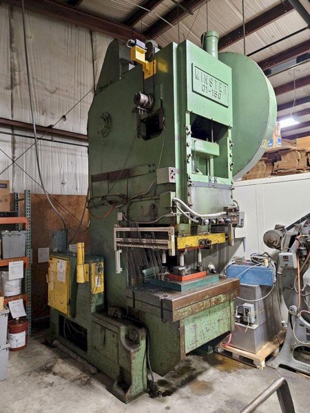 150 TON MINSTER G-150 GEARED OBI PRESS. STOCK # 1219125
