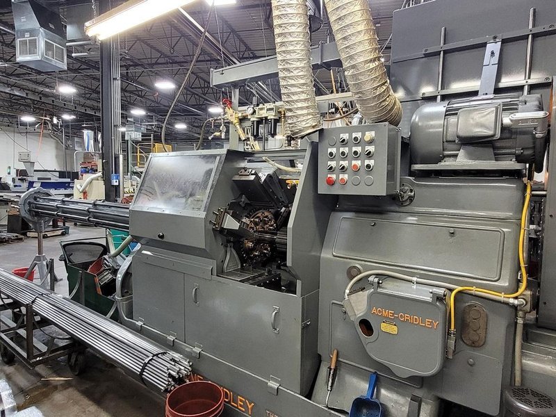 Acme Gridley Model RA-8 3/4&quot; Multiple Spindle Automatic Screw Machine, Logan Clutches, Electric Air P/O, Backworking, Complete Rebuilt-2020-As NEW.