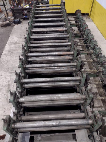 14 STAND X 3.5&quot; X 50&quot; ASC DOUBLE DECK DUAL HEIGHT PANEL ROLLFORMER: STOCK #14732