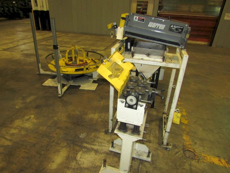 WARREN ROLLER SORTER W/ MINARIK CONTROLLER ON STAND