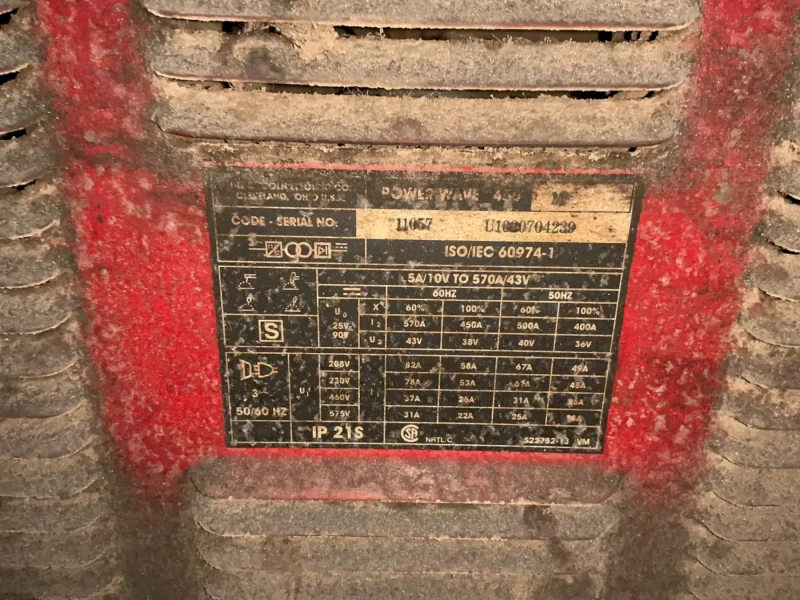 LINCOLN ELECTRIC 455  AMPS POWERWAVE 455 WELDER   -  POWERWAVE 455
