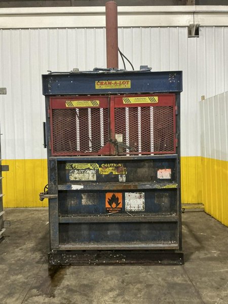 30" x 60" JV CRAM-A-LOT MODEL #60 CONT BD VERTICAL HYDRAULIC CARDBOARD BALER: YOBRO #24584
