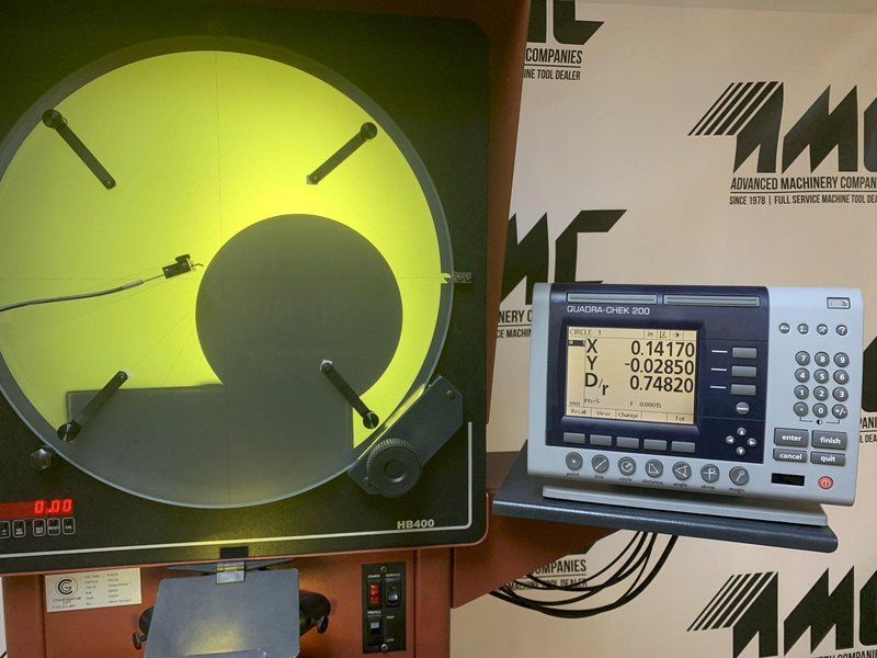 16" STARRETT Model HB400 Bench Top Optical Comparator, S/N 50484.